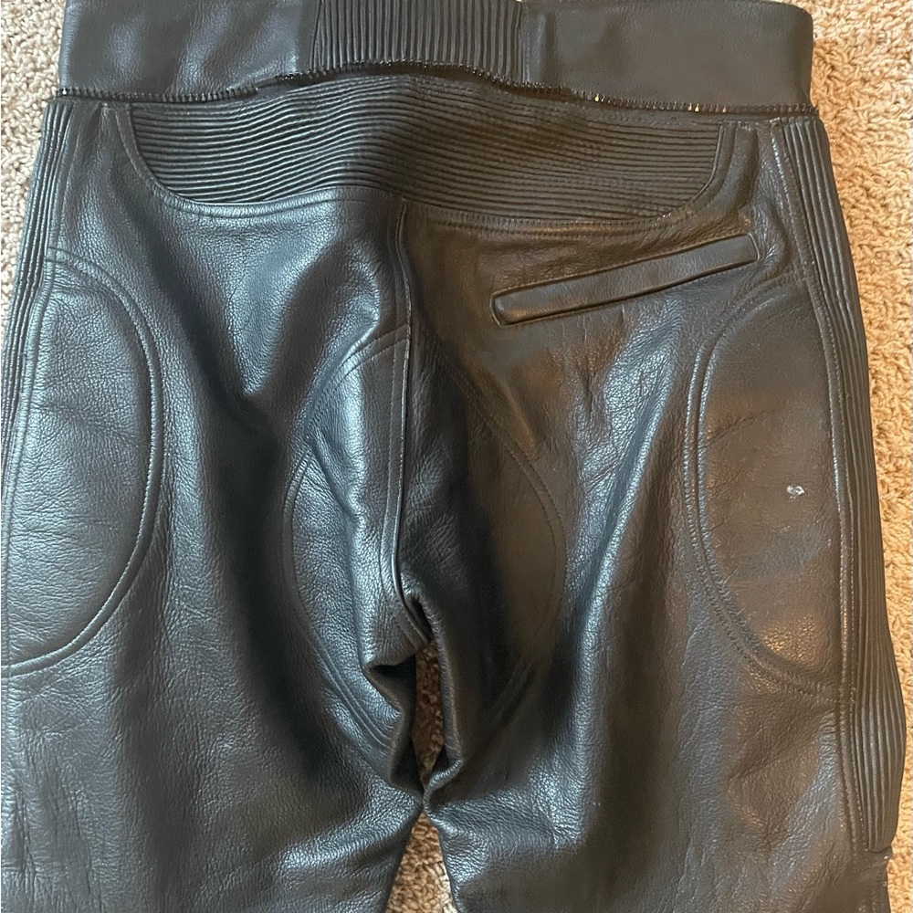 Field Sheer Men’s Vintage All Leather Motorcycle Pants In Sz 36 - Picture 2 of 15